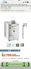 Narvon 20 Gph Undercounter Water Dispenser Chilled/ambient/sparkling. Fixed Price $1800.00.