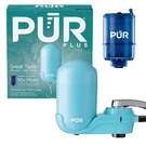 Pur Plus Faucet Mount Water Filter System, FM2700G, Sea Glass. Fixed Price $17.99.