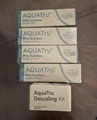 Aquatru Countertop Water Filtration System Voc Carbon Filters & Descaling Kit. Fixed Price $100.00.