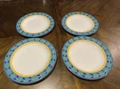 Royal Doulton Everyday Rio Dinner Plate Set Of Four 10 3/4" Glossy And Bright. Fixed Price $28.03.