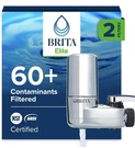 Brita Faucet Mount Water Filter System Chrome, No-wait Filtration, Easy Install. Fixed Price $19.95.