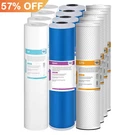3-STAGE 20"X4.5" Pp Gac Cto Carbon Block Water Filter Whole House Cartridges Set. Fixed Price $158.61.