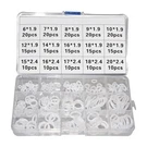 225 Pcs Vmq Grade Silicone Ring Assortment Rubber Seal Kit 15 Diff.... Fixed Price $41.66.