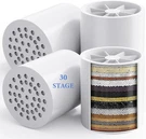 4 Pack 30 Stage Universal Shower Filter Replacement Cartridge -removes Chlorine,. Fixed Price $37.78.