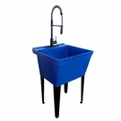 Tehila Blue 19 Gallon Utility Sink With High-arc Black Coil Pull-down Faucet 6. Fixed Price $257.99.