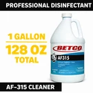 Betco AF-315 Disinfectant Cleaner Citrus Floral Gal Commercial BET3150400. Fixed Price $94.88.