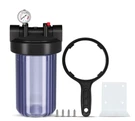 Pureplus 10"X4.5" Whole House Water Filter Housing Universal With Pressure Gauge. Fixed Price $71.62.