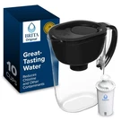 Large Water Filter Pitcher For Tap And Drinking With Smartlight Change Ind. Fixed Price $45.99.