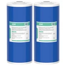 2 Pack 10" X 4.5" Kdf Gac Big Blue Whole House Water Filter Softening Cartridge. Fixed Price $79.99.