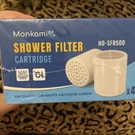 Monkami Shower Filter Replacement Cartridge New 4 Pack HD-SFR500. Fixed Price $31.99.