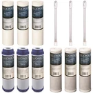 12 Pc Replacement Water Filter Set For Our 4 Stage Uv Under Sink Syste.... Fixed Price $210.61.