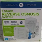 Under Sink 5-STAGE Reverse Osmosis Water Filtration System GXRV40TBN Open Box. Fixed Price $75.99.