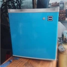 Rca Blue Table Top Mini Fridge, Single Door W/ Freezer Compartment. Fixed Price $36.00.