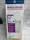 Ge Whole House Water Filtration System Model GXWH20T New Open Box. Fixed Price $29.99.