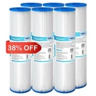 5/20/50 Micron 10"X2.5" Whole House Washable Pleated Sediment Water Filter 6PCS. Fixed Price $32.94.