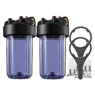 Simpure 2 Pack Inch Whole House Water Filter Housing Fit 4.5" X 10" Cartridge. Fixed Price $66.99.