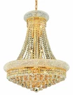 Elegant Lighting V1800D24/RC Primo 14 24"W Crystal Empire - Gold. Fixed Price $1218.00.