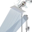 Filtered Shower Head, High Pressure 8 Square, 5 Settings Handheld Rain. Fixed Price $68.98.