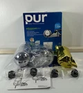 New Pur Plus Faucet Mount Water Filtration System Filter Light Chrome FM-9400B. Fixed Price $29.74.