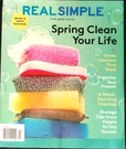 Real Simple April 2020 Spring Your Life Green Cleaners Vg. Fixed Price $7.00.